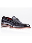 Antracite Calf Leathe Amberes Sport Loafer | Jose Real Shoes Collection | Sam's Tailoring Fine Men Clothing