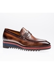 Marrone Calf Leathe Amberes Sport Loafer | Jose Real Shoes Collection | Sam's Tailoring Fine Men Clothing