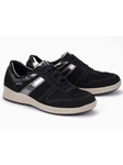 Black Leather Lining Nubuck Laces Women Sneaker | Women's Sneakers Collection | Sams Tailoring