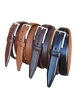 Cognac Full Grain Anline Steerhide Leather Dress Belt | Lejon Belts collection | Sam's Tailoring Fine Men Clothing