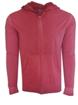 Red Cotton Full Zip Men's Hoodie | Georg Roth Long Sleeves T-shirts | Sam's Tailoring Fine Men Clothing