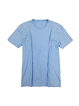 Sky Blue Crew Neck Short Sleeves Cotton t-shirt | Georg Roth Crew Neck T-shirts | Sam's Tailoring Fine Men Clothing
