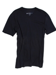 Navy Pima Cotton Short Sleeves V-Neck T-shirt | Georg Roth V-Neck T-shirts | Sam's Tailoring Fine Men Clothing