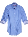 Blue Mini Square Motif Print Dublin Big & Tall Shirt | Georg Roth Big & Tall Shirts | Sams Tailoring Fine Mens Clothing