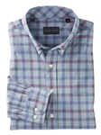 Blue Garvin Multi Grid Brushed Cotton Sport Shirt | Bobby Jones Shirts Collection | Sams Tailoring Fine Men's Clothing