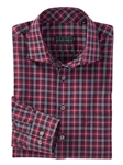 Cranberry Ettore Plaid Long Sleeve Sport Shirt | Bobby Jones Shirts Collection | Sams Tailoring Fine Men's Clothing