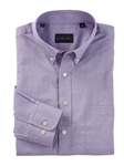 Purple Collins Herringbone Long Sleev Sport Shirt | Bobby Jones Shirts Collection | Sams Tailoring Fine Men's Clothing
