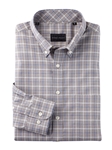 Blue Merrit Slub Weave Glen Plaid Long Sleeve Shirt | Bobby Jones Shirts Collection | Sams Tailoring Fine Men's Clothing