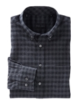 Charcoal Heather Allen Brushed Check Sport Shirt | Bobby Jones Shirts Collection | Sams Tailoring Fine Men's Clothing