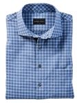 Blue Melange Brock Peached Long Sleeve Sport Shirt | Bobby Jones Shirts Collection | Sams Tailoring Fine Men's Clothing