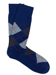 Royal Blue Pima Cotton Argyle Sock | Marcoliani Socks Collection | Sam's Tailoring Fine Men's Clothing