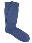Light Blue Extra Fine Merino Pin Sock | Marcoliani Socks Collection | Sam's Tailoring Fine Men's Clothing
