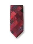 Burgundy Mini Patchwork Sartorial Silk Tie | Italo Ferretti Ties | Sam's Tailoring Fine Men Clothing
