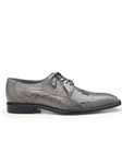 Gray Batta Ostrich Cap-Toed Derby Dress Shoe | Belvedere Shoes Collection | Sam's Tailoring Fine Mens Clothing