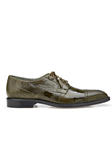 Olive Batta Ostrich Cap-Toed Derby Dress Shoe | Belvedere Shoes Collection | Sam's Tailoring Fine Mens Clothing
