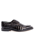 Black Chapo Caiman Crocodilus Men Dress Shoe | Belvedere Shoes Collection | Sam's Tailoring Fine Mens Clothing