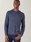 Slate Blue Cruise Cotton Cashmere Men's Hoodie | Naadam Cashmere Hoodie & Sweatshirts | Sam's Tailoring Fine Men's Clothing