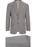 Grey Super 120's Wool Paid Rain System Suit | Hickey Freeman Suit Collection | Sam's Tailoring Fine Men Clothing