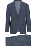 Grey Plaid Super 150's Tasmanian Travel Suit | Hickey Freeman Suit Collection | Sam's Tailoring Fine Men Clothing
