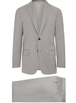 Light Grey Four Seasons Super 120's Wool Suit | Hickey Freeman Suit Collection | Sam's Tailoring Fine Men Clothing
