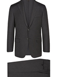 Charcoal Super 150's Wool Tasmanian B-Fit Suit | Hickey Freeman Tasmanian Suits | Sam's Tailoring Fine Men Clothing
