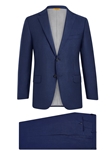 Navy Sharkskin 150's Tasmanian Wool B-Fit Suit | Hickey Freeman Tasmanian Suits | Sam's Tailoring Fine Men Clothing
