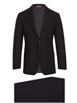 Black Super 150's Tasmanian Wool B-Fit Suit | Hickey Freeman Tasmanian Suits | Sam's Tailoring Fine Men Clothing