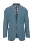 Teal Mesh Global Guardian Notch Lapels Blazer | Hickey Freeman Sportcoats Collection | Sam's Tailoring Fine Men Clothing