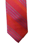Orange Red Stripe Executive Estate Tie | Estate Ties Collection | Sam's Tailoring Fine Men's Clothing