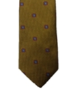 Gold Houndstooth Medallion Corporate Executive Estate Tie | Estate Ties Collection | Sam's Tailoring Fine Men's Clothing