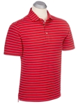 Cambridge Red EFX Cotton Frame Stripe Polo Shirt | Bobby Jones Polos Collection | Sams Tailoring Fine Men's Clothing