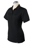 Black Taylor Performance Short Sleeve Women's Polo | Bobby Jones Women's Polos | Sam's Tailoring Fine Women's Clothing