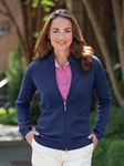 Summer Navy Full Zip Solid Wind Women's Sweater | Bobby Jones Women's Sweaters | Sam's Tailoring Fine Women's Clothing