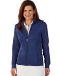 Summer Navy Tech Solid Full Zip Women's Knit Jacket | Bobby Jones Women's Pullovers | Sam's Tailoring Fine Women's Clothing