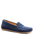 Stonewashed Blue Suede Hand Crafted Women Shoe | Samuel Hubbard Women Shoes | Sam's Tailoring Fine Men Clothing