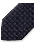 Navy, Yellow & Lavender Sartorial Silk Tie | Italo Ferretti Ties | Sam's Tailoring Fine Men's Clothing