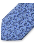 Sky Blue Floral Print Sartorial Silk Tie | Italo Ferretti Ties | Sam's Tailoring Fine Men's Clothing