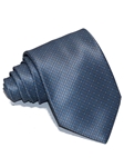 Gray & Light Blue Micro Print Polka Dots Silk Tie | Italo Ferretti Ties | Sam's Tailoring Fine Men's Clothing