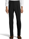 Black Wool/Poly Pleated Expander Men Pant | Palm Beach Dress Pants | Sam's Tailoring Fine Men's Clothing