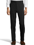 Black Wool/Poly Flat Front Expander Pant | Palm Beach Dress Pants | Sam's Tailoring Fine Men's Clothing