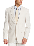 Brock Tan/White Seersucker Suit Separate Jacket | Palm Beach Seasonal Separate Jackets & Pants | Sam's Tailoring Fine Men's Clothing