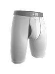 White 9 Inch Power Shift Long Leg Underwear | 2Undr Long Leg Underwear | Sam's Tailoring Fine Men Clothing