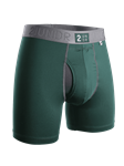 Dark Green Power Shift 6 Inch Brief Boxer | 2Undr Boxer Brief | Sam's Tailoring Fine Men Clothing