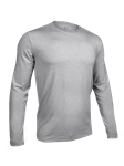 Grey Long Sleeve Crew Neck Tee | 2Undr Men Tee Shirts | Sam's Tailoring Fine Men's Clothing