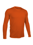Deep Orange Long Sleeve Crew Neck Tee | 2Undr Men Tee Shirts | Sam's Tailoring Fine Men's Clothing