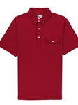 Reef Red Flap Pocket Comfort Pique Palms Polo | Vastrm Polo Shirts | Sam's Tailoring Fine Men Clothing