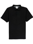 Black Lightweight Pique Short Collar Cypress Polo | Vastrm Polo Shirts | Sam's Tailoring Fine Men Clothing