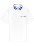 White Lightweight Pique Dress Collar Carnegie Polo | Vastrm Polo Shirts | Sam's Tailoring Fine Men Clothing