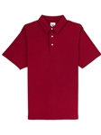 Merlot Red Comfort Pique Men's Rosewood Polo | Vastrm Polo Shirts | Sam's Tailoring Fine Men Clothing