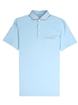 Light Blue Lightweight Pique Men's Clubhouse Polo | Vastrm Polo Shirts | Sam's Tailoring Fine Men Clothing